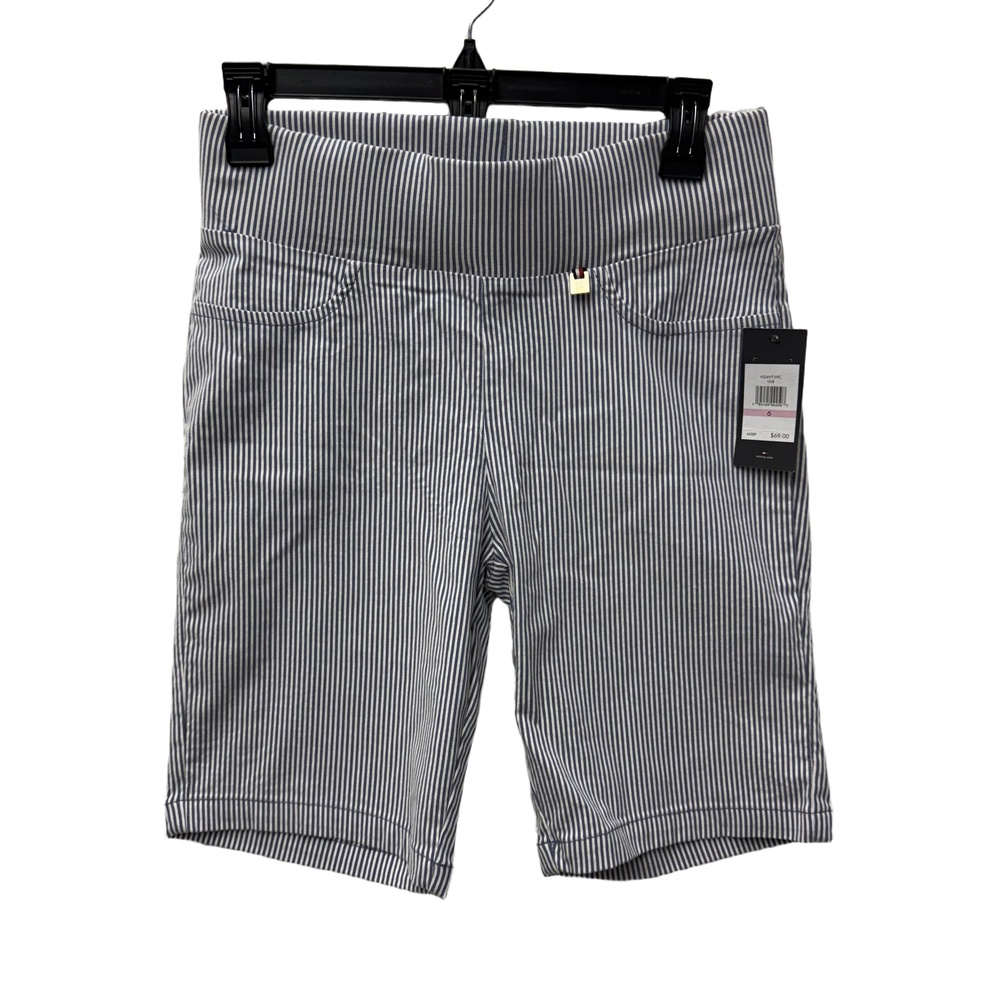 New!! Tommy Hilfiger Blue White Striped Bermuda Suit Separate Shorts 6‎